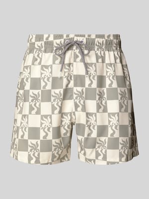 Badehose mit elastischem Bund Modell 'Clara Palm' Shop The Look MANNEQUINE