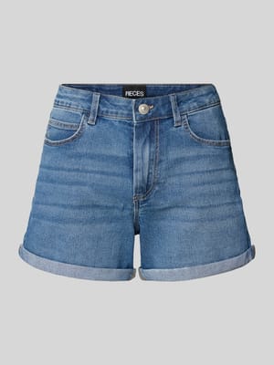 Regular Fit Jeansshorts aus Baumwoll-Mix Modell 'PEGGY' Shop The Look MANNEQUINE