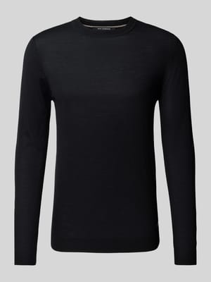 Gebreide pullover met ronde hals Shop The Look MANNEQUINE