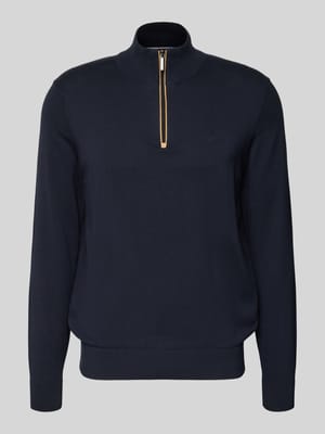 Regular Fit Troyer aus reiner Baumwolle Shop The Look MANNEQUINE