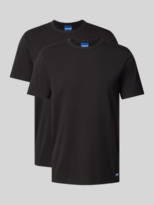 Zestaw T-shirtów z bawełnianej mieszanki krój regular fit model 'NAOLO' w 2‑pakiecie Shop The Look MANNEQUINE