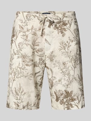 Shorts aus Leinen-Mix mit Eingrifftaschen Shop The Look MANNEQUINE