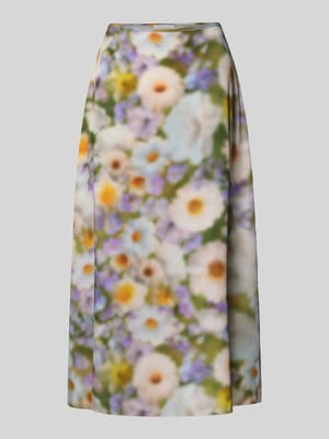 Ausgestellter Midi-Rock aus Lyocell-Viskose-Mix Shop The Look MANNEQUINE