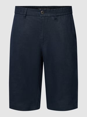 Shorts aus Leinen mit seitlichen Eingrifftaschen Modell 'Reso' Shop The Look MANNEQUINE