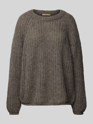 Gebreide pullover met ribboorden Shop The Look MANNEQUINE