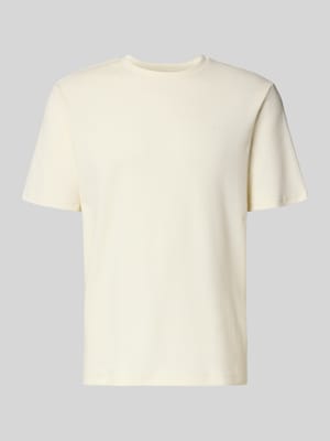 Regular Fit T-Shirt mit Rundhalsausschnitt Shop The Look MANNEQUINE