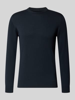 Regular Fit Strickpullover aus reiner Baumwolle Modell 'PIMA' Shop The Look MANNEQUINE