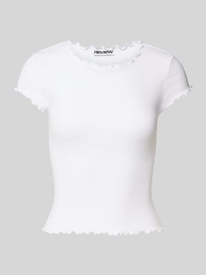 T-shirt met geschulpte zoom Shop The Look MANNEQUINE