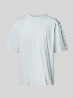 Oversized T-Shirt mit Label-Stitching Shop The Look MANNEQUINE