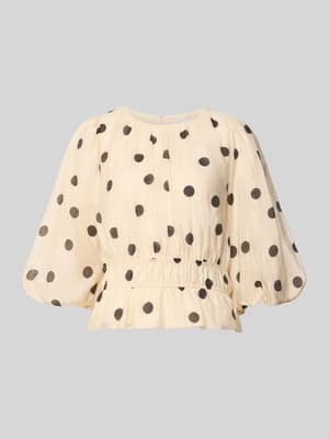 Blusenshirt mit Rundhalsausschnitt Shop The Look MANNEQUINE