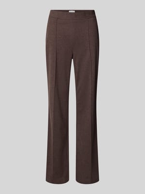 Flared Stoffhose mit fixierten Bügelfalten Shop The Look MANNEQUINE