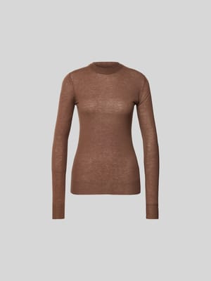 Pullover mit gerippten Abschlüssen Shop The Look MANNEQUINE