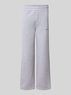 Spodnie dresowe o kroju luźnym z mieszanki bawełny z detalem z logo Shop The Look MANNEQUINE