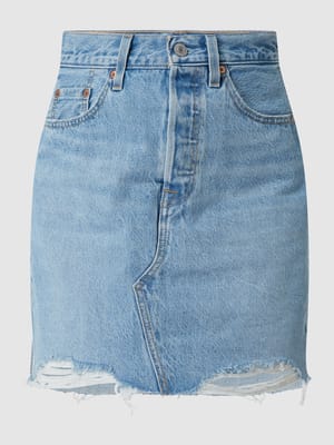 High Rise Jeansrock aus Baumwolle  Shop The Look MANNEQUINE