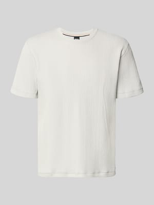 Regular Fit T-Shirt mit mit Waffelstruktur Modell 'STRUCTURE' Shop The Look MANNEQUINE