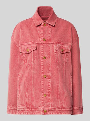 Oversized Jeansjacke mit Brusttaschen Shop The Look MANNEQUINE