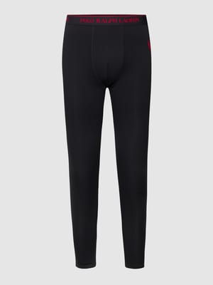 Lange broek met logostitching, model 'PERFORMANCE LONG JOHNS' Shop The Look MANNEQUINE