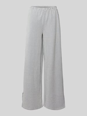 Wide Leg Hose mit elastischem Bund Modell 'STRIPLO' Shop The Look MANNEQUINE
