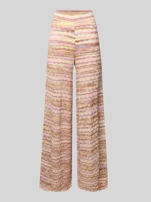 Hose aus Viskose-Mix im Allover-Look Shop The Look MANNEQUINE