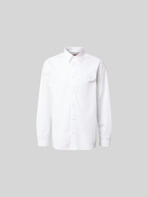 Freizeithemd mit Label-Stitching Shop The Look MANNEQUINE