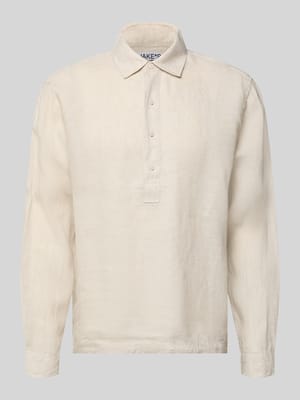 Regular Fit Freizeithemd aus Leinen mit Kentkragen Shop The Look MANNEQUINE
