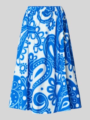 Midirock aus Baumwoll-Leinen-Mix Shop The Look MANNEQUINE