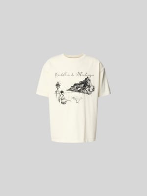 Regular Fit T-Shirt mit Motiv-Print Shop The Look MANNEQUINE