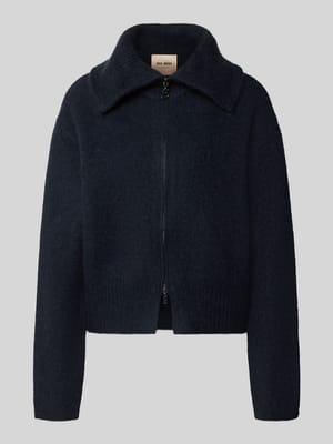 Gebreid jack van mohair-mix met labeldetail model 'Hulda' Shop The Look MANNEQUINE