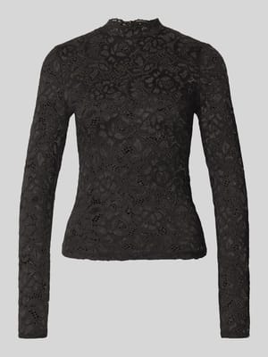 Slim Fit Longsleeve aus floraler Spitze Modell 'Lacey' Shop The Look MANNEQUINE