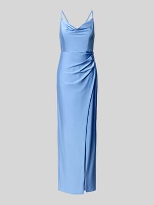 Abendkleid mit Raffungen Shop The Look MANNEQUINE