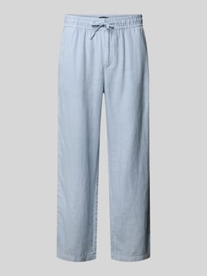Leinenhose mit elastischem Bund Shop The Look MANNEQUINE