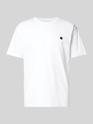 T-Shirt mit Label-Stitching Shop The Look MANNEQUINE