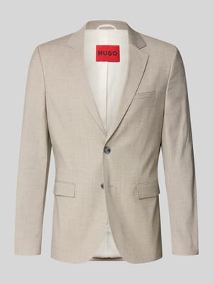 Super krój slim fit marynarka z mieszanka wiskozy i żywej wełny model 'ARTI253X' Shop The Look MANNEQUINE
