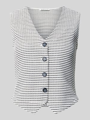 Slim Fit Weste aus Baumwoll-Mix Shop The Look MANNEQUINE