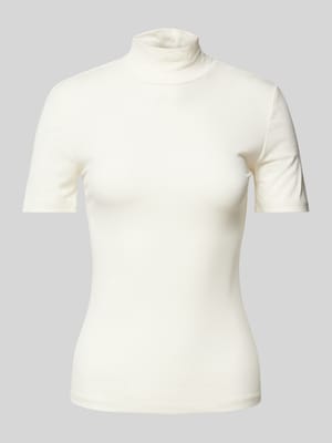 T-Shirt mit Label-Detail Modell 'Larina' Shop The Look MANNEQUINE