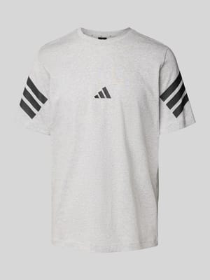 T-shirt z logo i okrągłym dekoltem Shop The Look MANNEQUINE