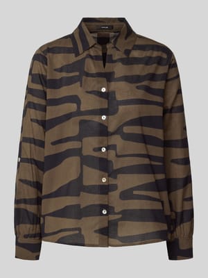 Regular Fit Bluse mit Knopfleiste Modell 'Fumani' Shop The Look MANNEQUINE