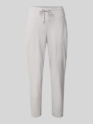 Slim fit stoffen broek met tunnelkoord, model 'AZRA' Shop The Look MANNEQUINE