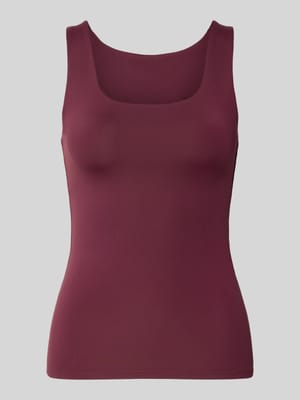 Top o kroju slim fit z dekoltem w łódkę model ‘LEA’ Shop The Look MANNEQUINE