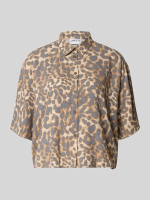 Bluse mit Kentkragen und Knopfleiste Shop The Look MANNEQUINE