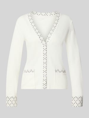 Cardigan mit V-Ausschnitt und Knopfleiste Shop The Look MANNEQUINE