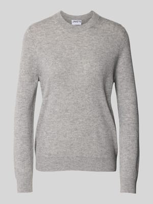 Gebreide pullover van kasjmier met ronde hals Shop The Look MANNEQUINE