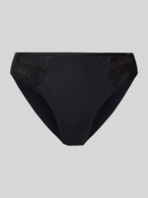 Majtki bikini o kroju slim fit z obszyciem koronką model ‘Initial’ Shop The Look MANNEQUINE