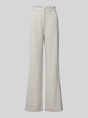 Wide leg stoffen broek met riemlussen Shop The Look MANNEQUINE