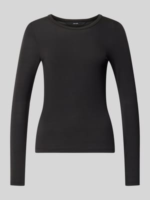 Slim Fit Langarmshirt aus Lyocell-Mix Modell 'ADA' Shop The Look MANNEQUINE