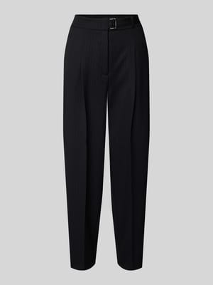 Hose mit Bügelfalten und Gürtel Modell 'ELAINE PLEAT' Shop The Look MANNEQUINE
