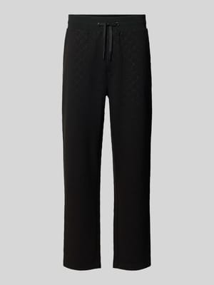 Sweatpants van viscose met elastische band en tunnelkoord Shop The Look MANNEQUINE