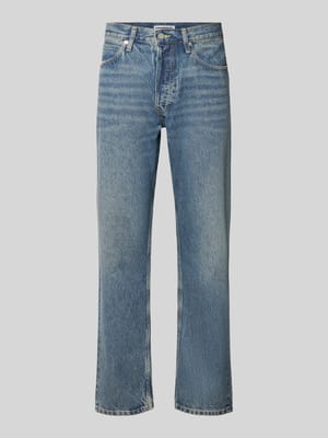 Straight Fit Jeans aus Baumwoll-Lyocell-Mix Modell 'MAADOX' Shop The Look MANNEQUINE