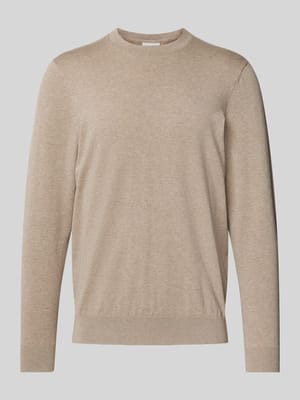 Gebreide pullover met ronde hals Shop The Look MANNEQUINE