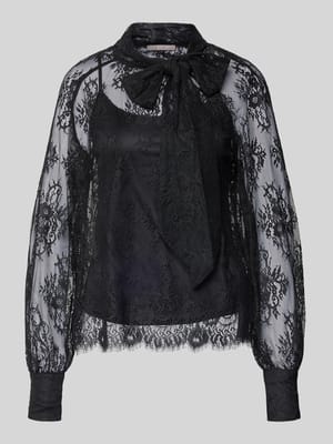 Blouseshirt met strikdetail Shop The Look MANNEQUINE
